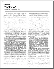 Lawrence R. Huntoon - Editorial, The Purge