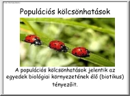 Populációs kölcsönhatások