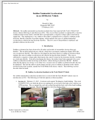 Ronald A. Belt - Sudden Unintended Acceleration in an All Electric Vehicle