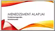 Tóth Orsi - Menedzsment alapjai