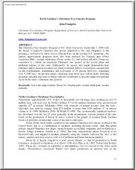 John Frampton - North Carolinas Christmas Tree Genetics Program