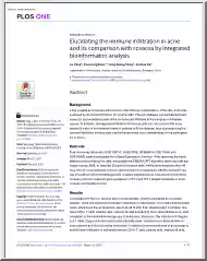 Yang-Shou-Yang - Elucidating the Immune Infiltration in Acne and its Comparison with Rosacea by Integrated Bioinformatics Analysis