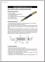 Stick Shift Pen Kits Assembly Instructions