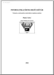 Pluhár Gábor - Informatikai értelmező szótár