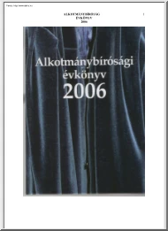 Alkotmánybírósági évkönyv, 2006