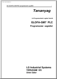 Simén Gábor - LG GLOFA-GM PLC programozási segédlet