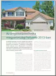 Az árnyékolástechnika magyarországi helyzete 2013-ban