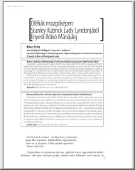 Kovács Flóra - Oféliák mozgóképen, Stanley Kubrick Lady Lyndonjától Enyedi Ildikó Máriájáig
