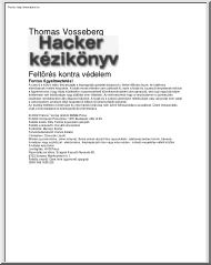 Thomas Vosseberg - Hacker kézikönyv