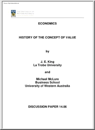 King-McLure - History of the Concept of Value