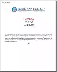 Louisiana College, Student Handbook