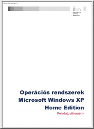 Operációs rendszerek, feladatgyűjtemény Windows XP