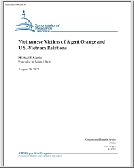 Michael F. Martin - Vietnamese Victims of Agent Orange and US Vietnam Relations
