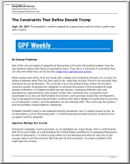 George Friedman - The Constraints That Define Donald Trump