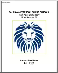 Gahanna Jefferson Public Schools, Student Handbook
