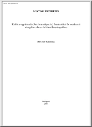 Bleicher Krisztina - Kabóca együttesek faunisztikai és szerkezeti vizsgálata alma- és körteültetvényekben
