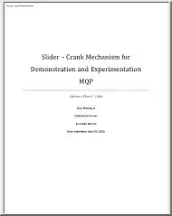 Brigham-Destefano-Killoy - Slider, Crank Mechanism for Demonstration and Experimentation