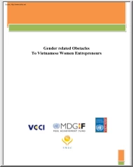 Milagrosa-Researcher-Author - Gender Related Obstacles To Vietnamese Women Entrepreneurs
