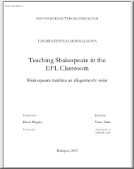 Dóczi-Vincze - Teaching Shakespeare in the EFL Classroom