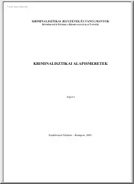 Kriminalisztikai alapismeretek