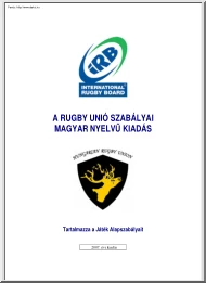 A rugby unió szabályai