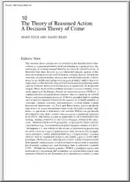 Mary-David - The Theory of Reasoned Action, A Decision Theory of Crime