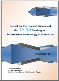 Report on the Review Surveys of the THIRD Strategy on Information Technology in Education