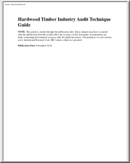 Hardwood Timber Industry Audit Technique Guide