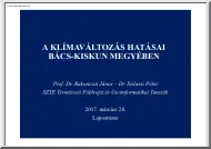 Prof. Dr. Rakonczai-Dr. Szilassi - A klímaváltozás hatásai Bács-Kiskun megyében