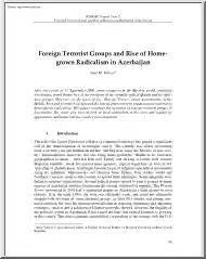 Anar M. Valiyev - Foreign Terrorist Groups and Rise of Home Grown Radicalism in Azerbaijan