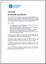 How to Guide Accessing CMC using EMIS