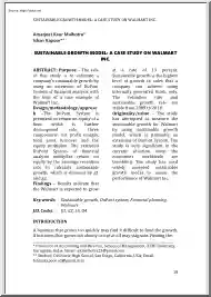 Amarjeet-Ishan - Sustainable Growth Model, A Case Study on Walmart Inc
