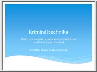 Bárány Zoltán - Krimináltechnika