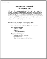 Strategies for developing oral language