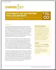 The Business Case for Reducing Food
