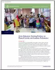 Active Education, Growing Evidence on Physical Activity and Academic Performance