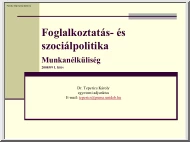Dr. Teperics Károly - Foglalkoztatás- és szociálpolitika, Munkanélküliség