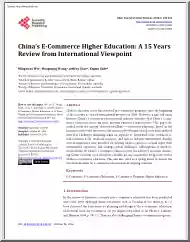 Chinas E-Commerce Higher Education, A 15 Years Review from International Viewpoint