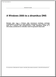 A Windows 2000 és a dinamikus DNS