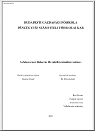 Kiss Ferenc - A Zalaegerszegi Ruhagyár Rt. önköltségszámítási rendszere