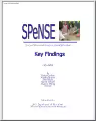 Carlson-Brauen-Klein - Study of Personnel Needs in Special Education, Key Findings