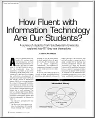 Sharon Fass McEuen - How Fluent with Information Technology are our Students