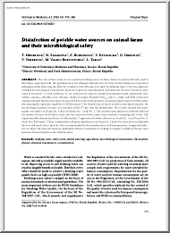 Disinfection of Potable Water Sources on Animal Farms and their Microbiological Safety