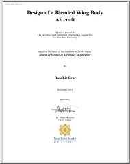 Randhir Brar - Design of a Blended Wing