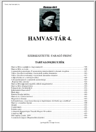 Faragó Ferenc - Hamvas tár 4.