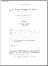Bertolino-Marchetti - Introducing a Reasonably Complete and Coherent Approach for Model-based Testing