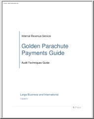 Golden Parachute Payments Guide, Audit Techniques Guide