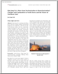Jae-Jung Suh - Kim Jong Uns Move from Nuclearization to Denuclearization, Changes and Continuities in North Korea and the Future of Northeast Asia