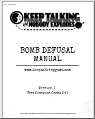 Bomb Defusal Manual