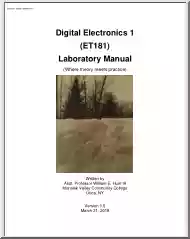 William E. Hunt - Digital Electronics, Laboratory Manual